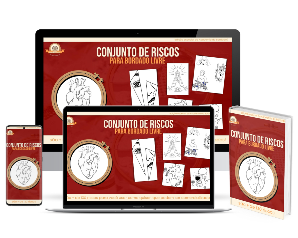 Conjunto de Riscos para Bordado Livre — imagem do conteúdo 1